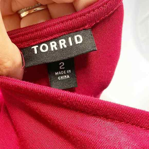 Torrid Cold Shoulder Jersey Skate Dress Style Number 11164724 Size 2 - Picture 9 of 12
